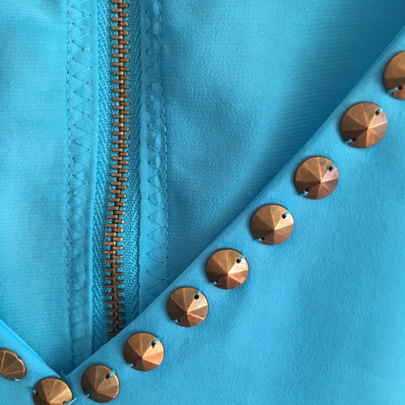 Amazing cerulean blue sparkle & fade dress size s - Picture 7 of 12